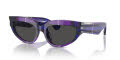Burberry BE4425U Check Violet/Dark Grey (411387) Sunglasses - Color Image