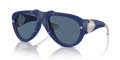 Burberry BE4433U Blue Rubber/Dark Blue (413980) Sunglasses - Color Image