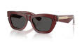 Burberry BE4454 Bordeaux/Dark Grey (412887) Sunglasses - Color Image