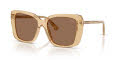 Burberry BE4456 Beige/Dark Brown (416773) Sunglasses - Color Image