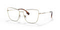 Burberry BE1367 Light Gold (1109) Eyeglasses - Color Image