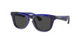 Burberry Kids JB4002 Check-Blue / Dark-Blue (411480) Sunglasses - Color Image