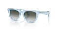 Burberry Kids JB4002F Transparent Blue/Gradient Green (42158E) Sunglasses - Color Image