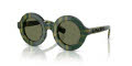Burberry Kids JB4386 Green Check / Dark Green (412571) Sunglasses - Color Image