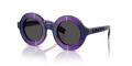 Burberry Kids JB4386 Violet Check / Dark Grey (411387) Sunglasses - Color Image