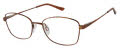 CHARMANT Titanium Perfection CT 29233 Brown Eyeglasses - Color Image