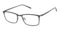 CHARMANT Titanium Perfection CT 29136 Gray Eyeglasses - Color Image
