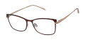 CHARMANT Titanium Perfection CT 29240 Burgundy Eyeglasses - Color Image