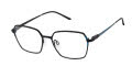 CHARMANT Titanium Perfection CT 29241 Black Eyeglasses - Color Image