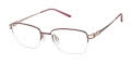 CHARMANT Titanium Perfection CT 29242 Wine Eyeglasses - Color Image
