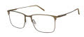 CHARMANT Titanium Perfection CT 29133 Khaki Eyeglasses - Color Image
