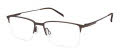 CHARMANT Titanium Perfection CT 29134 Brown Eyeglasses - Color Image