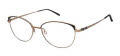 CHARMANT Titanium Perfection CT 29238 Brown Eyeglasses - Color Image