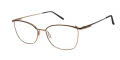 CHARMANT Titanium Perfection CT 29239 Brown Eyeglasses - Color Image