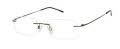 CHARMANT Titanium Perfection CT 8333EN Light Brown Eyeglasses - Color Image