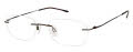 CHARMANT Titanium Perfection CT 8334EN Dark Brown Eyeglasses - Color Image