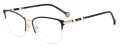 Carolina Herrera CH-0033 Gold Black (0RHL) Eyeglasses - Color Image