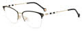 Carolina Herrera CH-0038 Gold Black (0RHL) Eyeglasses - Color Image