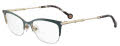 Carolina Herrera HER-0153 Gold Teal (OGA) Eyeglasses - Color Image