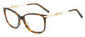 Carolina Herrera HER-0218 Brown Havana Gold (LVL) Eyeglasses - Color Image