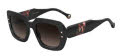 Carolina Herrera HER-0186/S Black Burgundy (GUU/HA) Sunglasses - Color Image