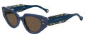 Carolina Herrera HER-0221/G/S Blue Havana (XP8/70) Sunglasses - Color Image