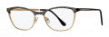 Caviar 1788 Black/ Gold with Clear Crystals (21) Eyeglasses - Color Image