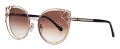Caviar 6892 Gold w/ Clear Crystals with Brown Lens (21) Sunglasses - Color Image