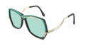 Cazal 178/3 Black-Grassy Green (001) Sunglasses - Color Image