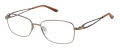 CHARMANT Titanium Perfection CT 29205 Brown (BR) Eyeglasses - Color Image