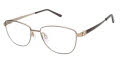 CHARMANT Titanium Perfection CT 29220 Brown Eyeglasses - Color Image