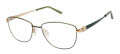 CHARMANT Titanium Perfection CT 29220 Green Eyeglasses - Color Image