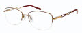 CHARMANT Titanium Perfection CT 29201 Burgundy Eyeglasses - Color Image