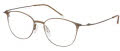 CHARMANT Titanium Perfection CT 16708 Brown Eyeglasses - Color Image