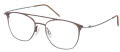 CHARMANT Titanium Perfection CT 16709 Brown Eyeglasses - Color Image
