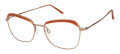 CHARMANT Titanium Perfection CT 29218 Brown Pink Eyeglasses - Color Image