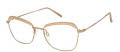 CHARMANT Titanium Perfection CT 29218 Gold Eyeglasses - Color Image