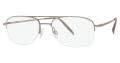 CHARMANT Titanium Perfection CT 8145A Light Brown (LB) Eyeglasses - Color Image