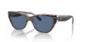 Coach HC8370U Tortoise Transparent Beige / Blue Solid (574280) Sunglasses - Color Image