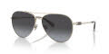 Coach HC7140 Shiny Light Gold/Grey Gradient (90058G) Sunglasses - Color Image