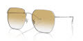 Coach HC7165D Shiny Silver/Yellow Clear (90012Q) Sunglasses - Color Image