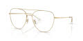 Coach HC7182 Shiny Light Gold/Clear Blue-Violet Light Filter (9005SB) Sunglasses - Color Image