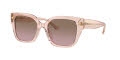 Coach HC8392U Transparent-Dusty-Rose / Brown-Pink-Gradient (566814) Sunglasses - Color Image