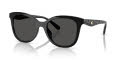 Coach HC8419U Black/Grey Solid (500287) Sunglasses - Color Image