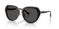 Coach HC8436 Black/Grey Solid (500287) Sunglasses - Color Image