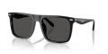 Coach HC8440U Black/Grey Solid (500287) Sunglasses - Color Image
