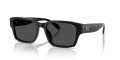 Coach HC8441U Black/Grey Solid (500287) Sunglasses - Color Image