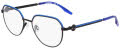 Converse CV1028 Matte Black/Converse Blue (001) Eyeglasses - Color Image