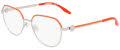 Converse CV1028 Shiny Silver/Vermillion Red (045) Eyeglasses - Color Image