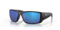 Costa Blackfin Pro Matte Black / Blue Mirror 580G LightWAVE Polarized Glass (06S9078 907801) Sunglasses - Color Image